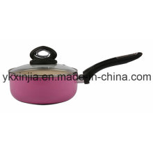 Material de Cozinha Cor Rosa Alumínio Ceramic Coating Sauce Pan